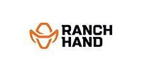 Ranch Hand logo with orange cattle-head icon and black text on white background