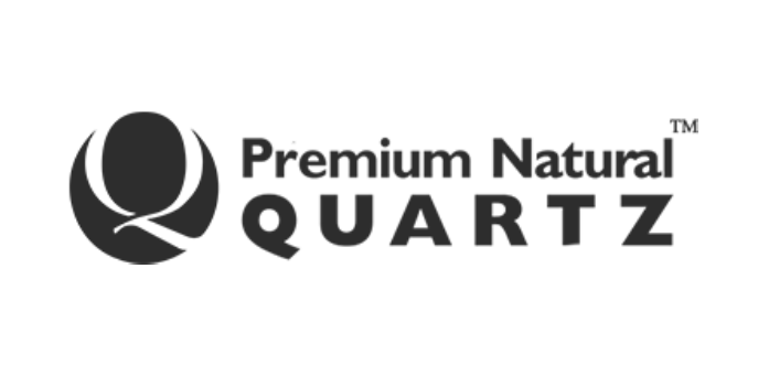 Premium Natural Quartz logo with stylized black Q and bold text