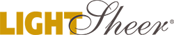 Logo for LightSheer, a brand name in gold and gray script.