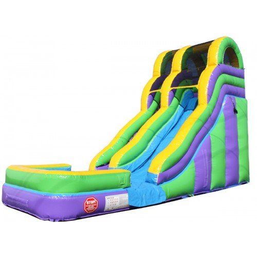 19' Double Dip Water Slide