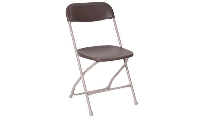 Folding brown chair