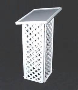 Square top guestbook stand