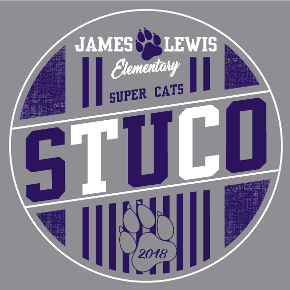 A logo for james lewis elementary super cats stuco