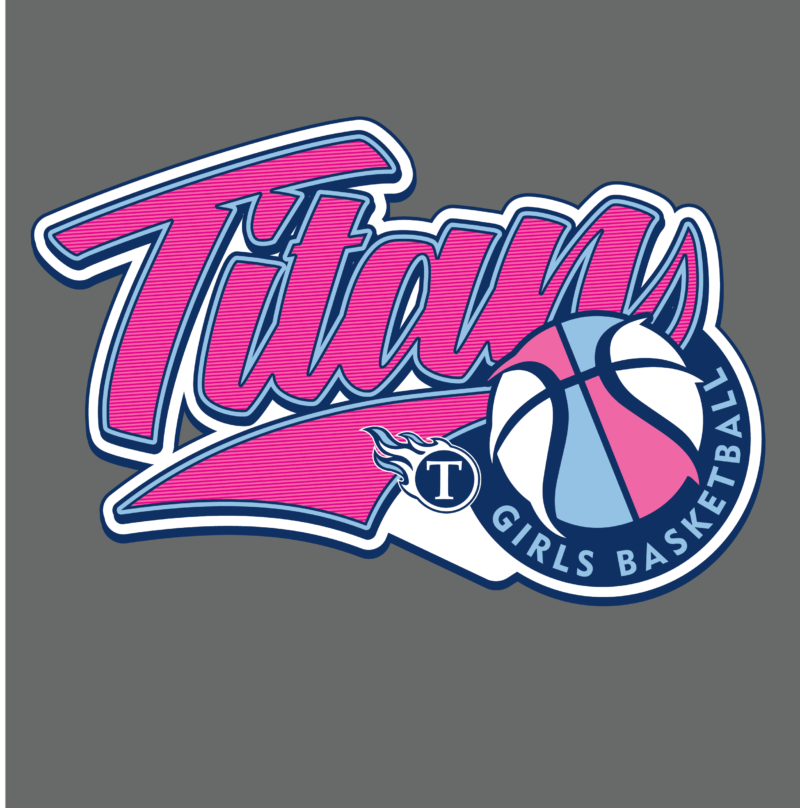 A logo for the titans girls basketball team