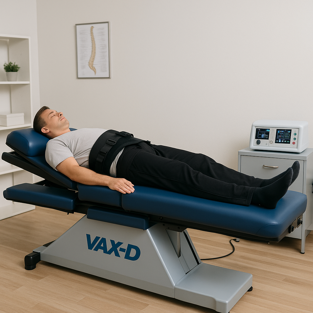 VAX-D table with patient