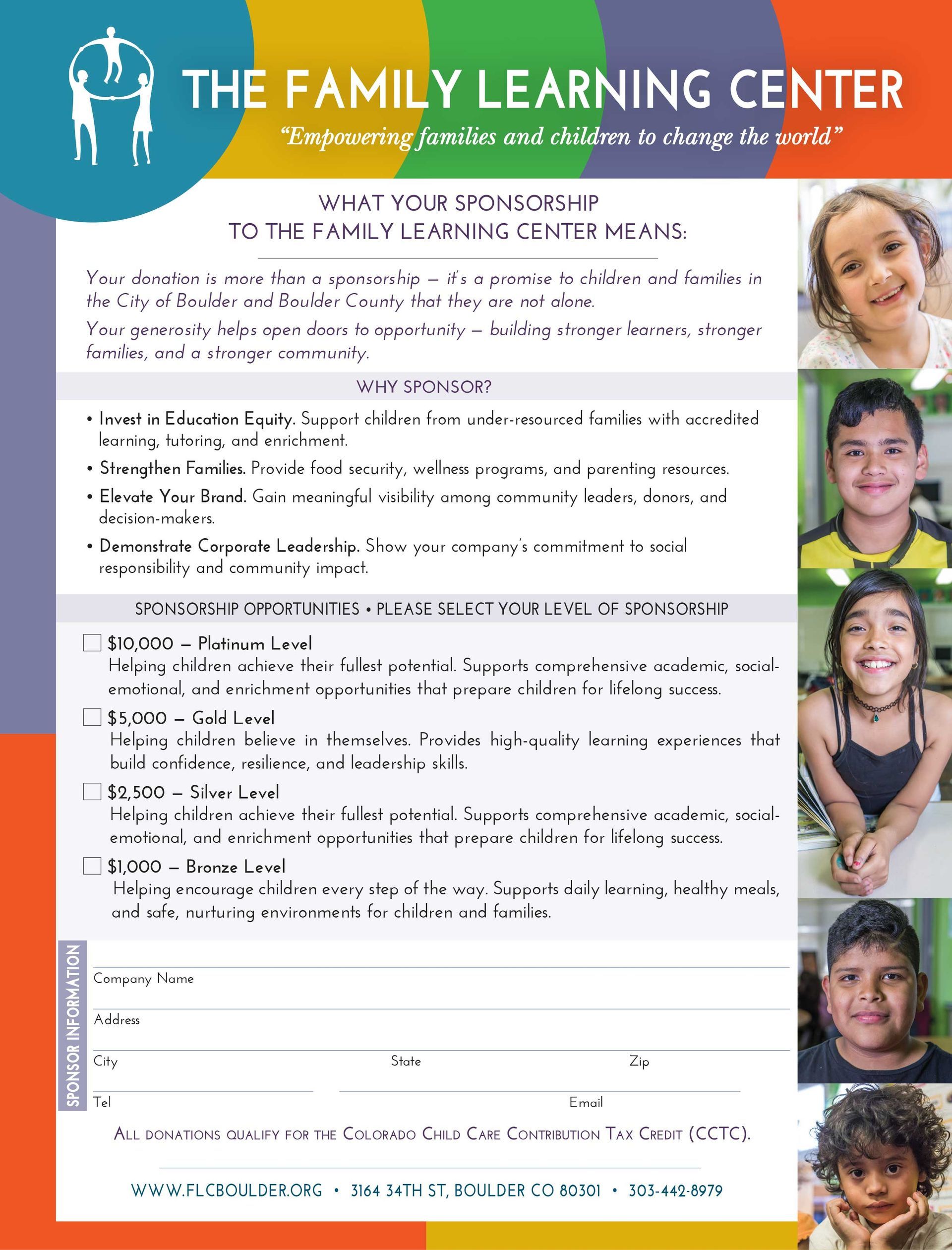 sponsorship opportunities