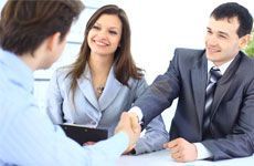 Business people shaking hands