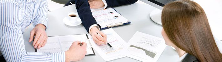 Business people having a meeting