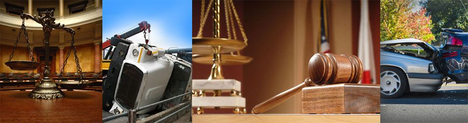 scales of justice, truck accident, gavel, car accident