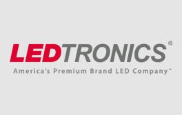 LEDTRONICS logo: Red and gray text on a white background;