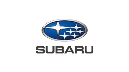 Subaru logo: Blue oval with silver stars and the word 