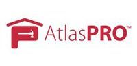 AtlasPRO logo with a house and hammer symbol in red.