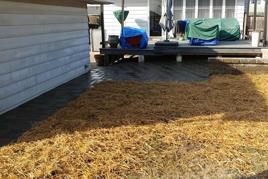 elevated paver patio