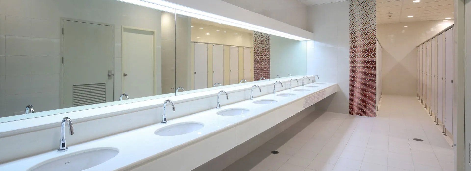 Commercial bathroom mirror