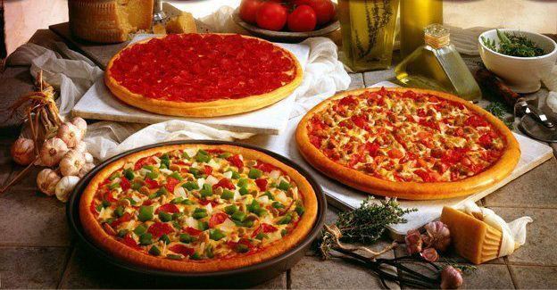 Varieties of pizzas