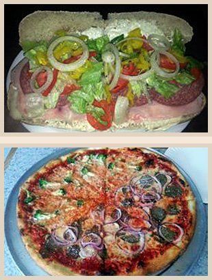 Sub Sandwich and Pizza