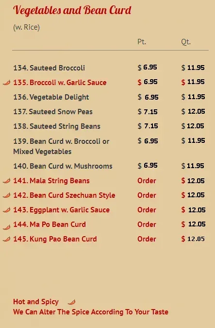 Vegetables and Bean Curd