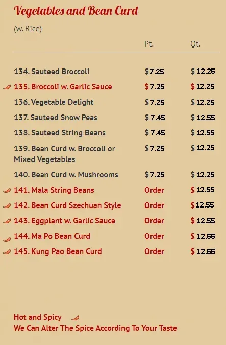 Vegetables and Bean Curd