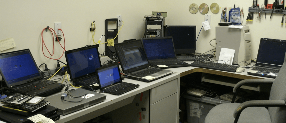 laptops on desk