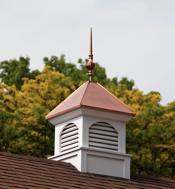 Arched louvers cupola