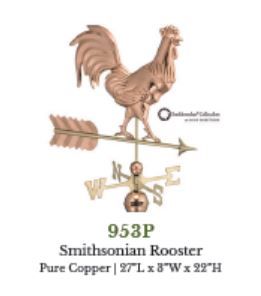 rooster with arrow weather vane