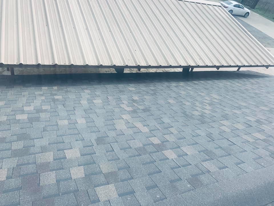 light gray roof