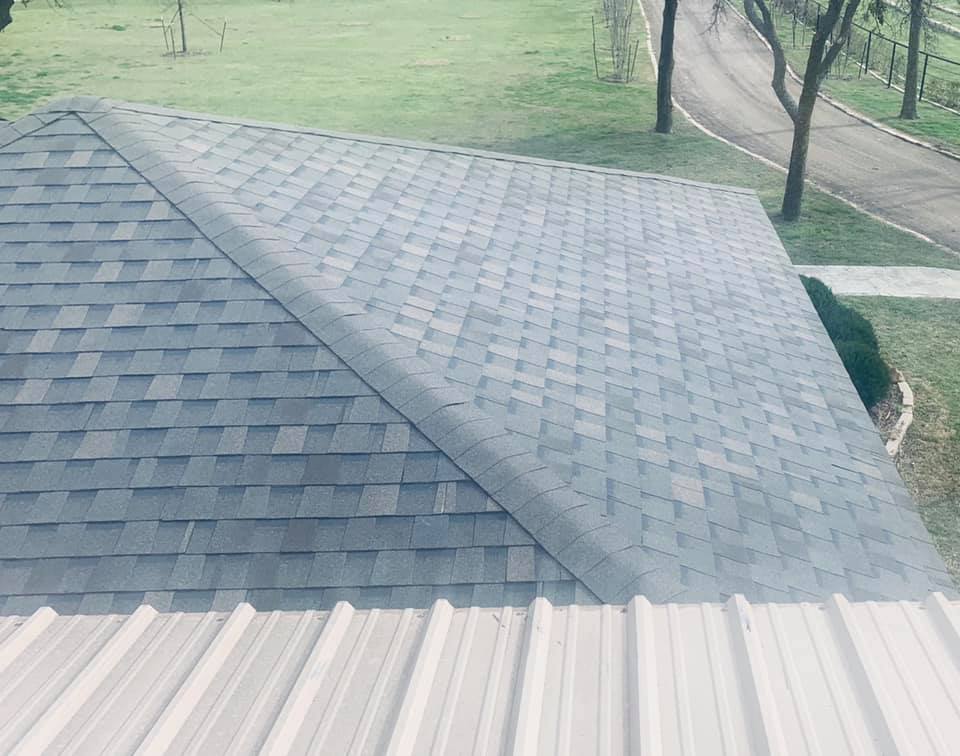 light gray roof