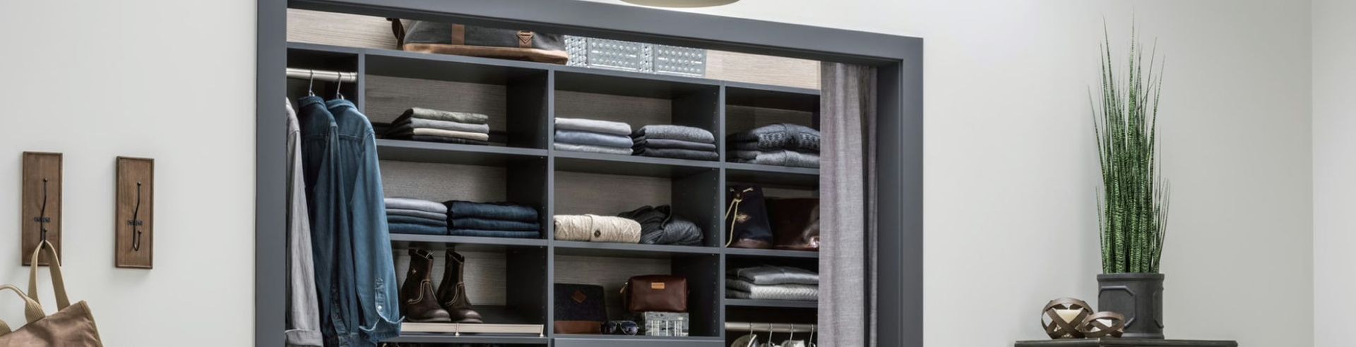 A fireplace in a living room with a picture above it