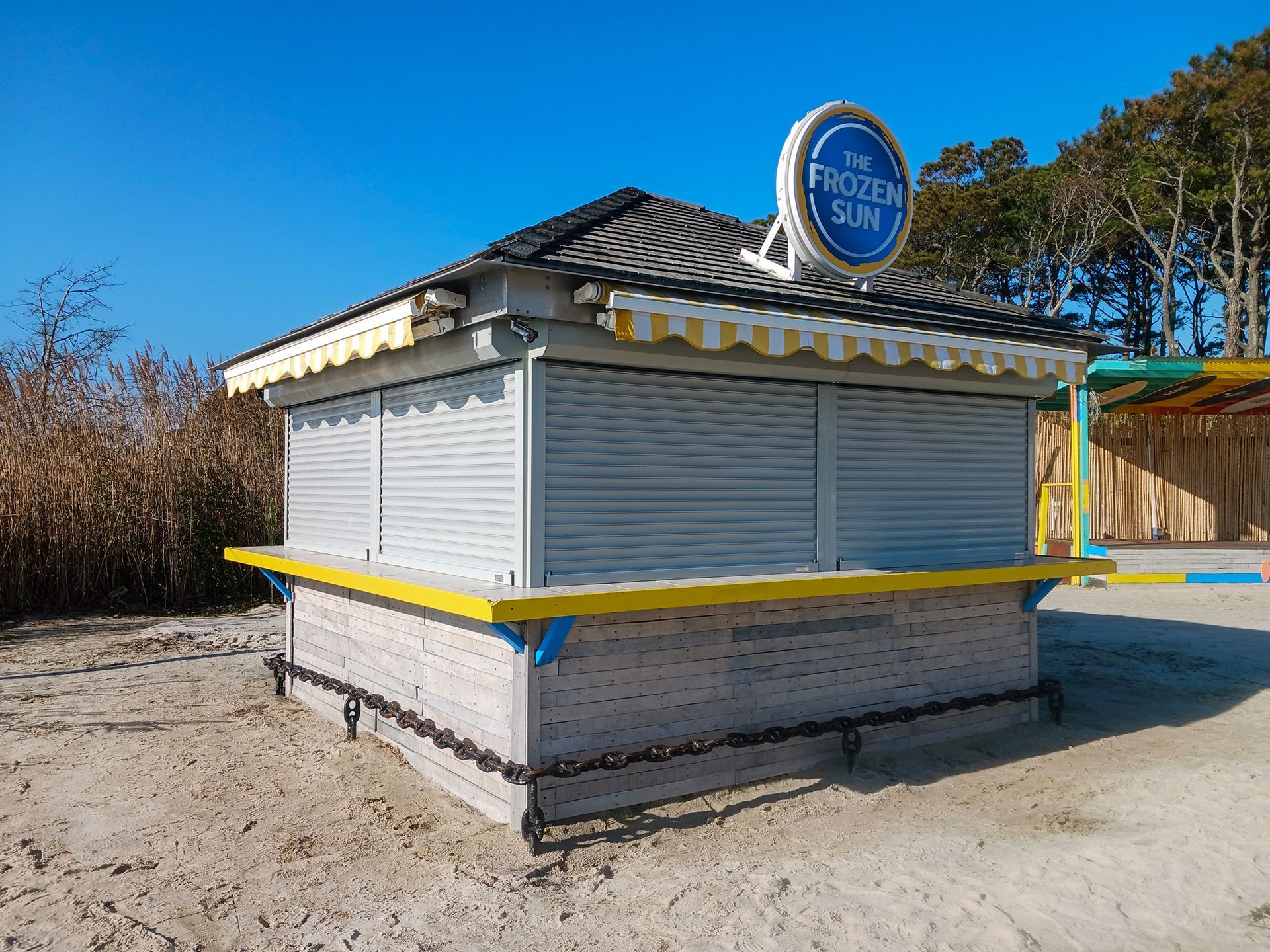 Store with shutters