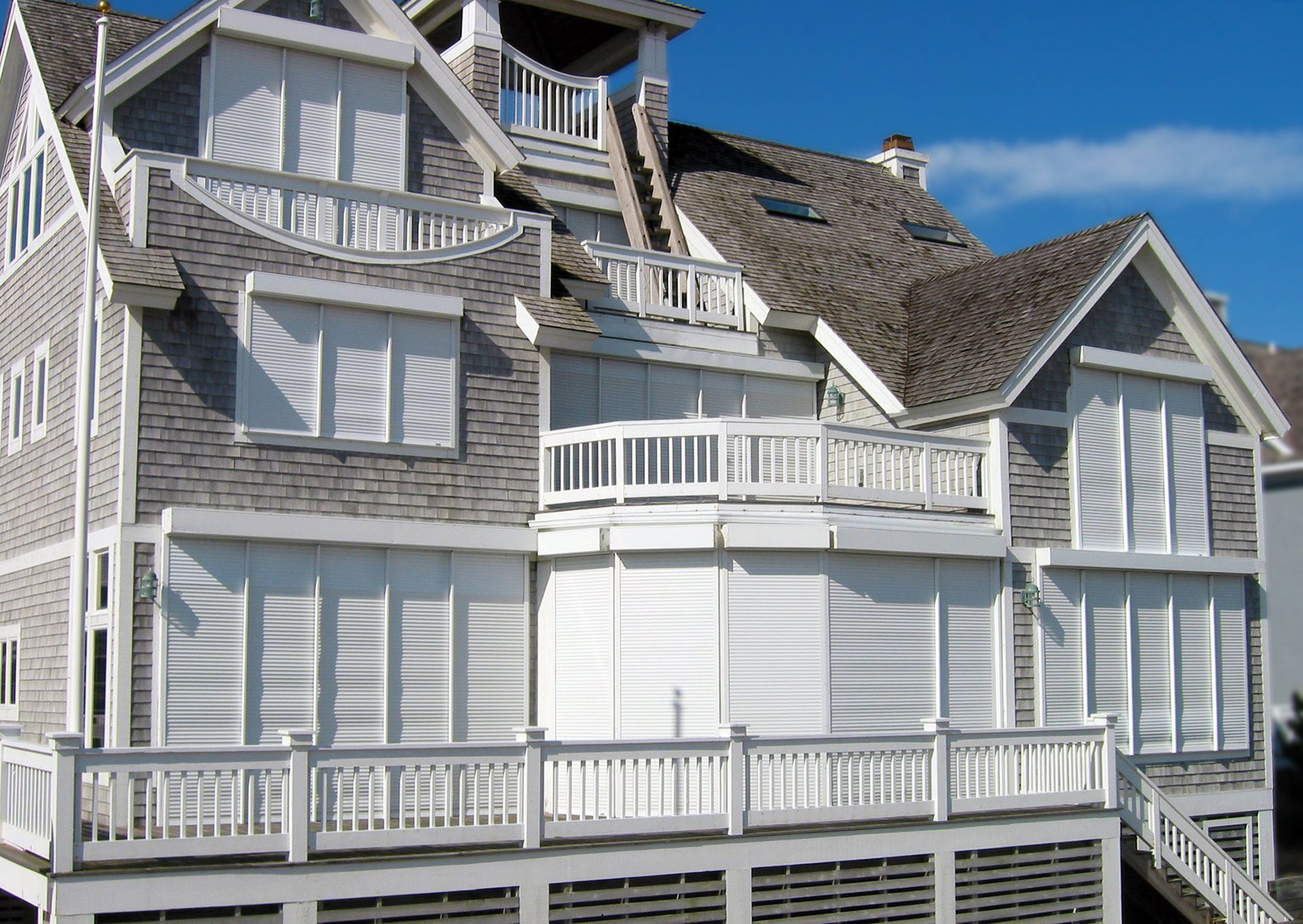 Large house with shutters