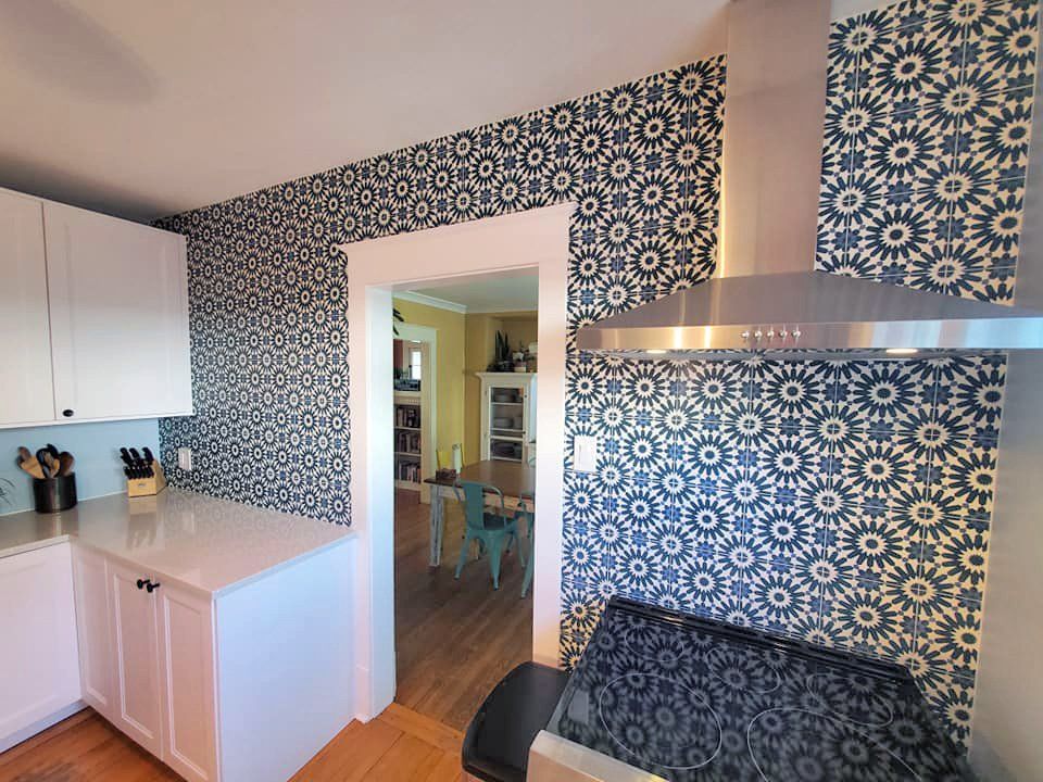 Stylish kitchen walls
