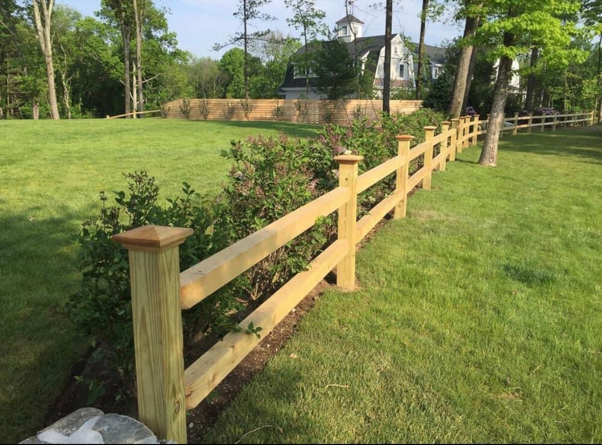 Diamond rail on 5x5 pressure treated