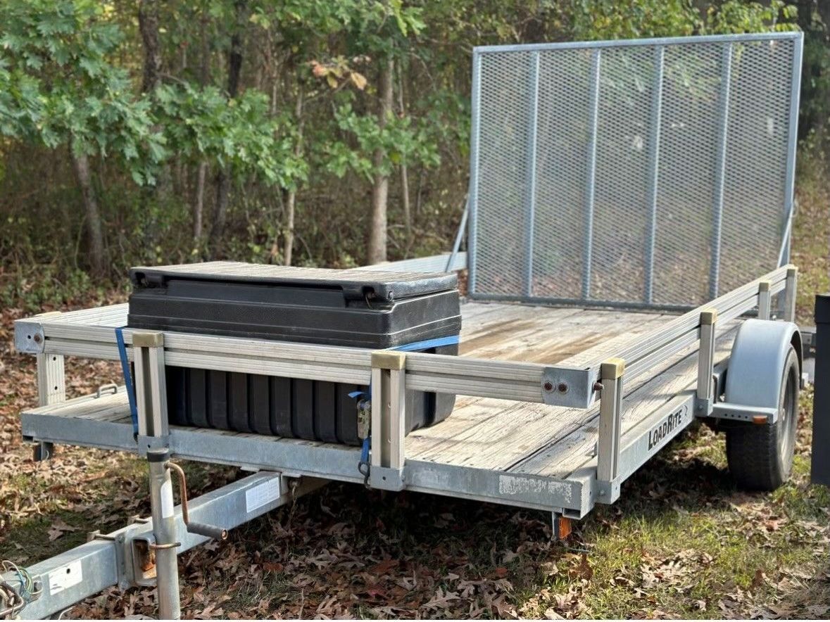 Silver Galvanized Trailer