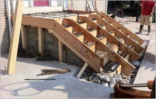 Steps and footers