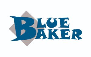 The blue baker logo is on a white background.