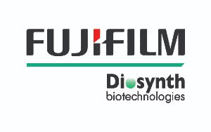 The logo for fujifilm disynth biotechnologies is shown on a white background.