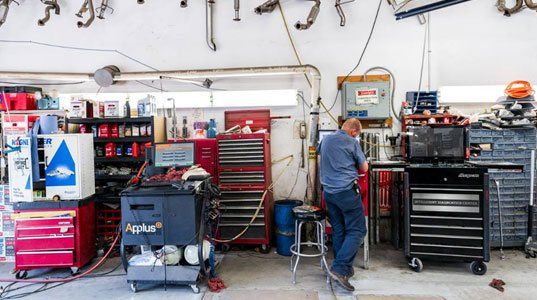 Man working in auto shop