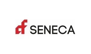 Red and black Seneca logo.