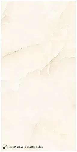 A smooth, light beige marble tile texture with soft, diagonal white and cream veining.