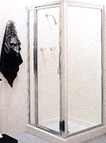 Crest Corner Stall C-1631 clear glass