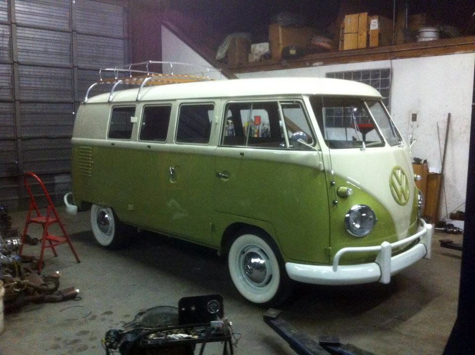 Green Volkswagen van
