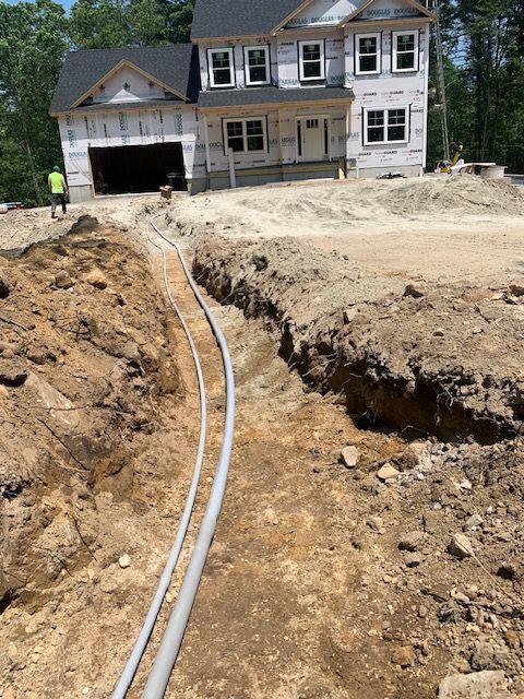 Digging for underground electrical wiring