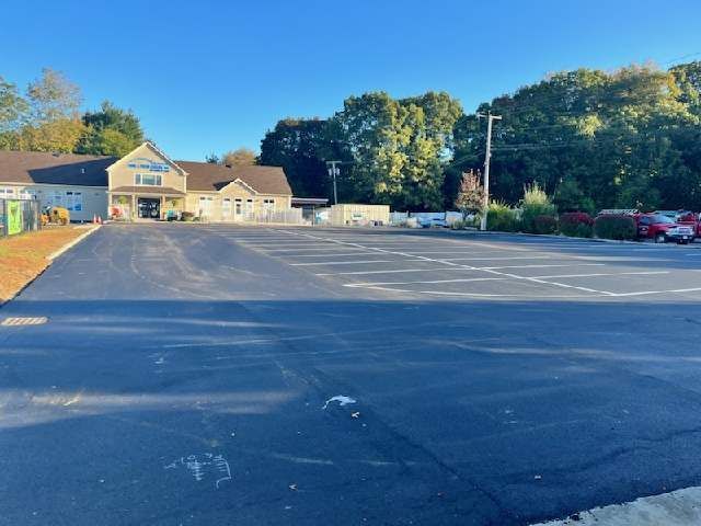 paved commercial parking lot