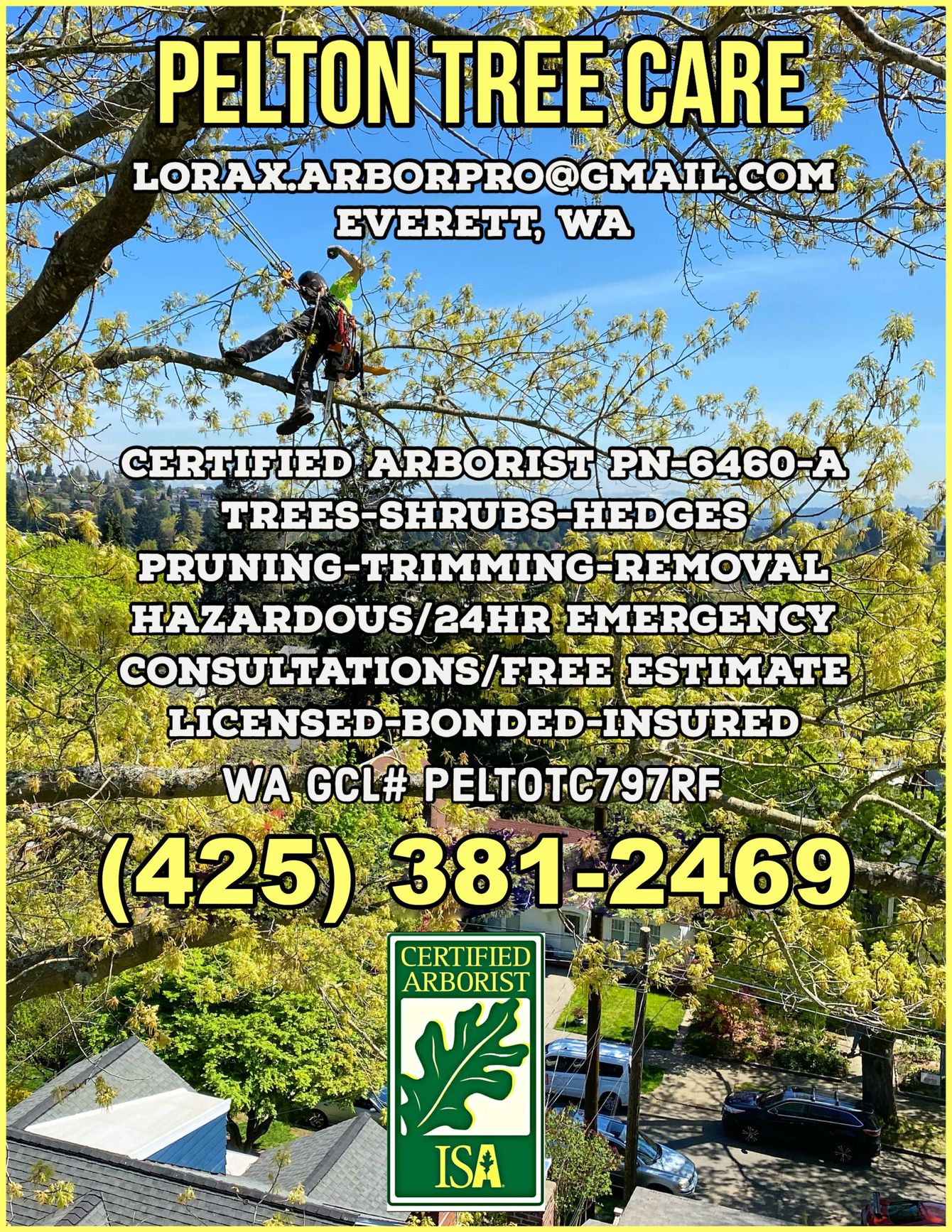 Tree Care | Pelton Tree Care, LLC | Snohomish County WA
