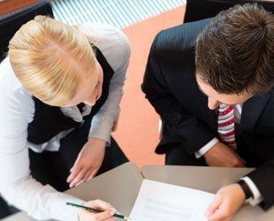 Attorney with Client