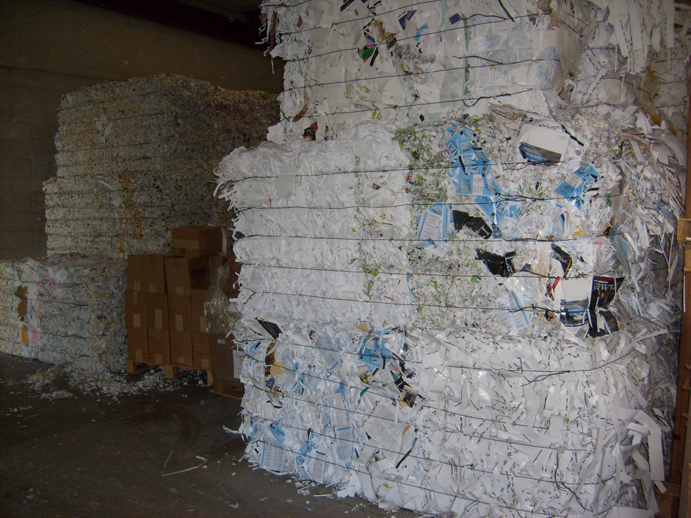 Baled Paper for Shipment
