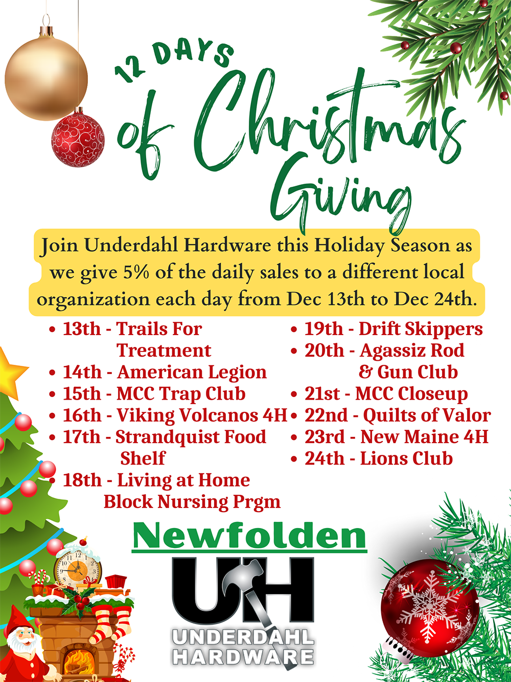 Underdahl Hardware Hardware Store Newfolden, MN