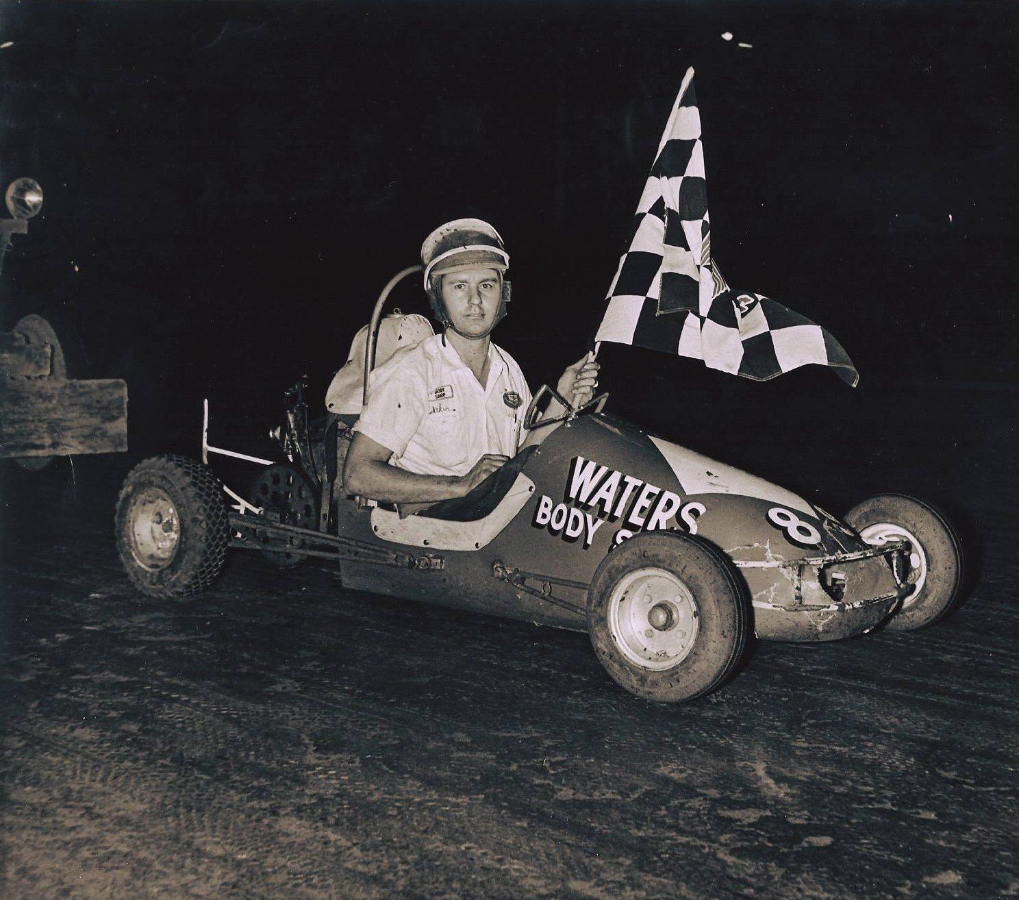 Waters Body Shop sponsored race car