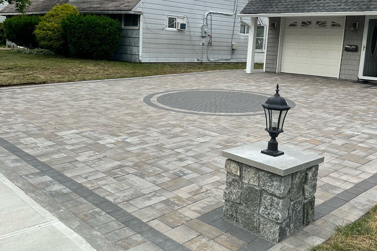 Luxury driveway pavers for curb appeal.