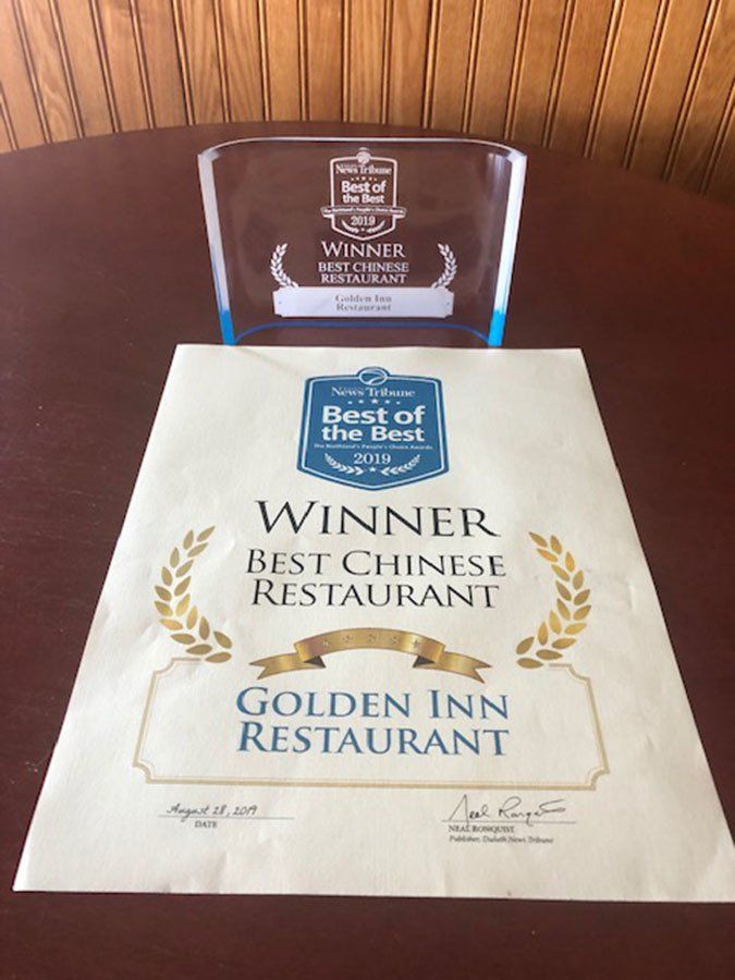 Golden Inn Restaurant Award